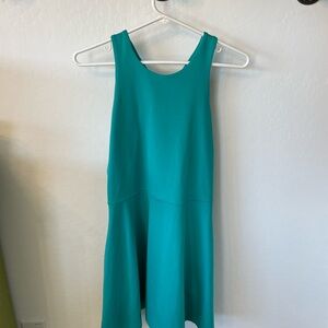 Athleta Green A-Line Halter Mini Dress